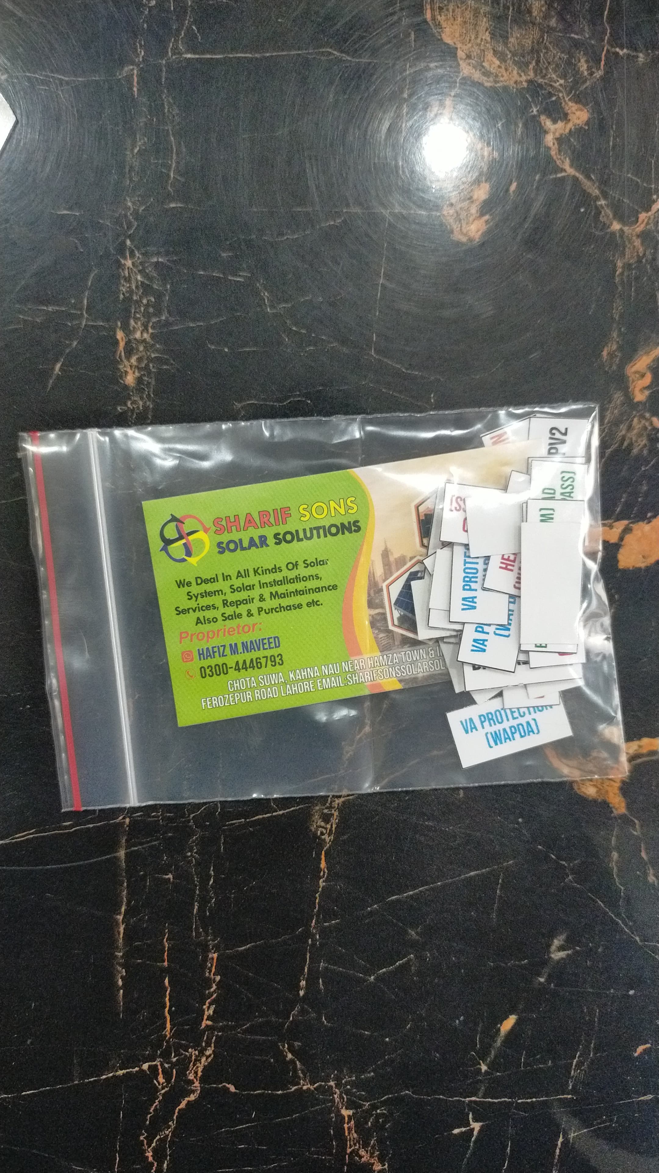 Solar & Electrical DB Box Labels / Tags – Complete Set for AC & DC DB | Breaker, Voltage Protector & Changeover Stickers 3