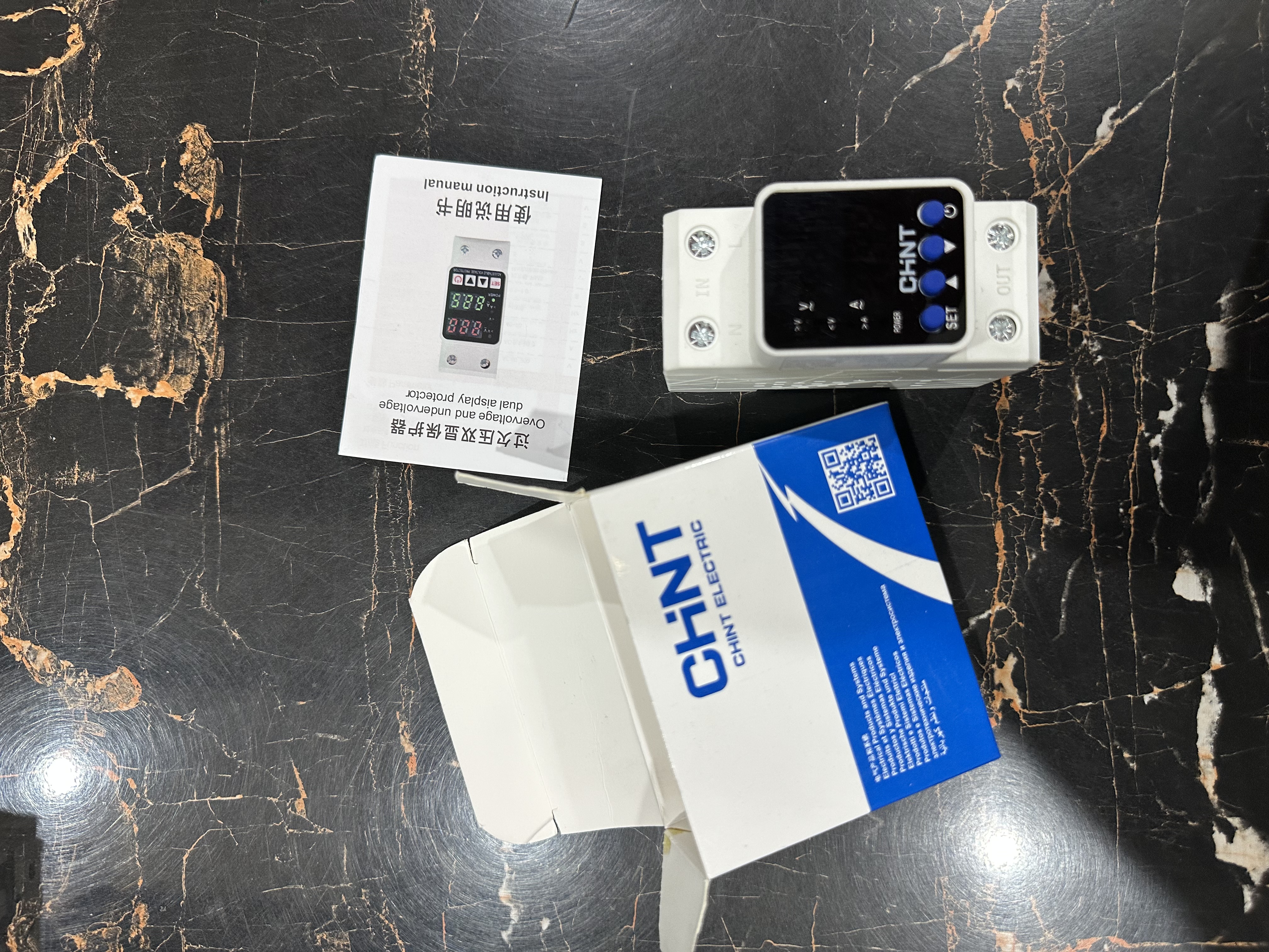 CHINT 63A Adjustable Voltage Protector – Over & Under Voltage & Over Current Protection | AC 220V Single Phase 9