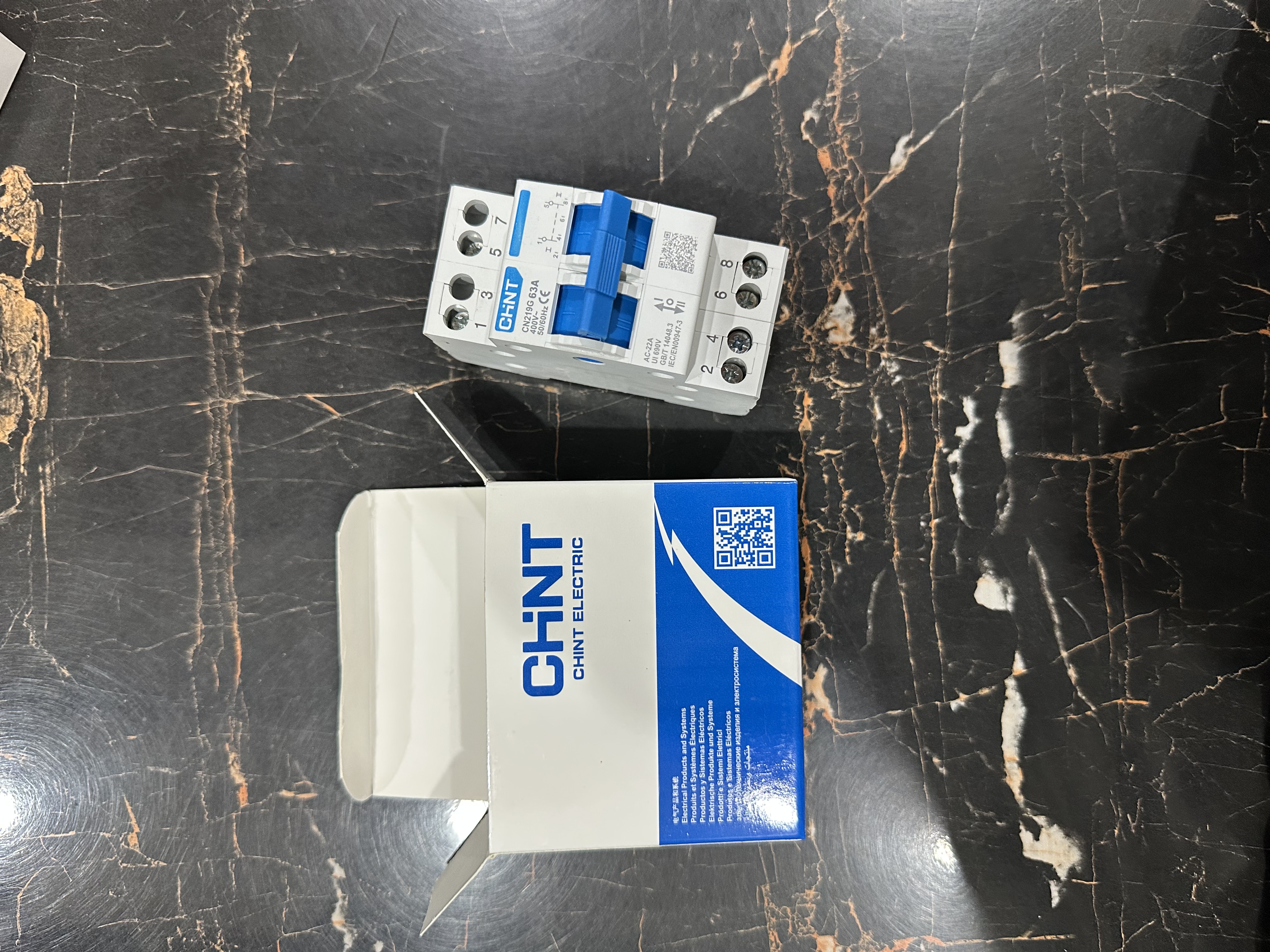 CHINT CN219G 63A 4 Pole Changeover Switch – 400V AC Manual Transfer Switch 8