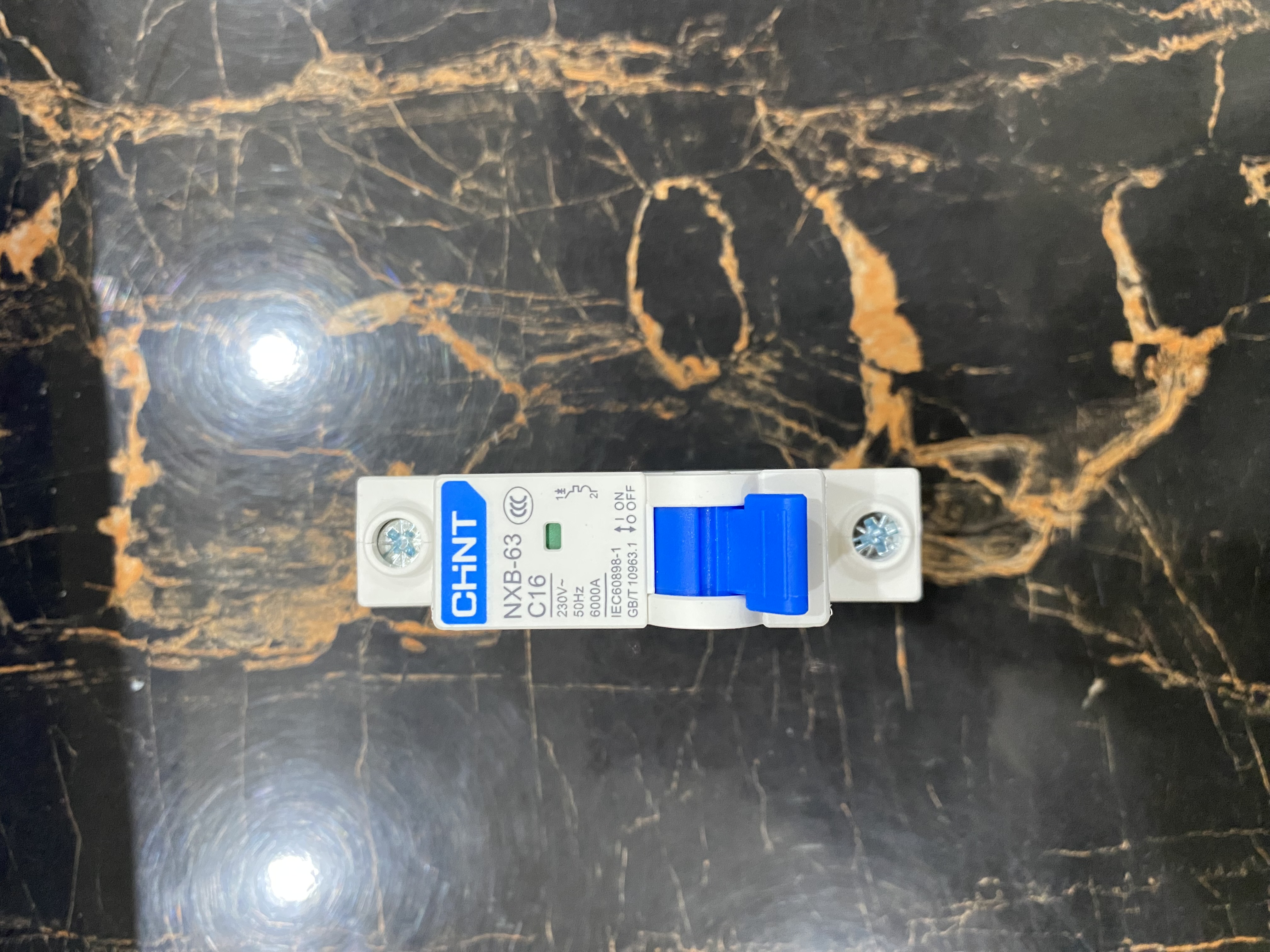 CHINT NXB-63 C16 1 Pole AC MCB – 16A, 230V AC Miniature Circuit Breaker | 6kA 2