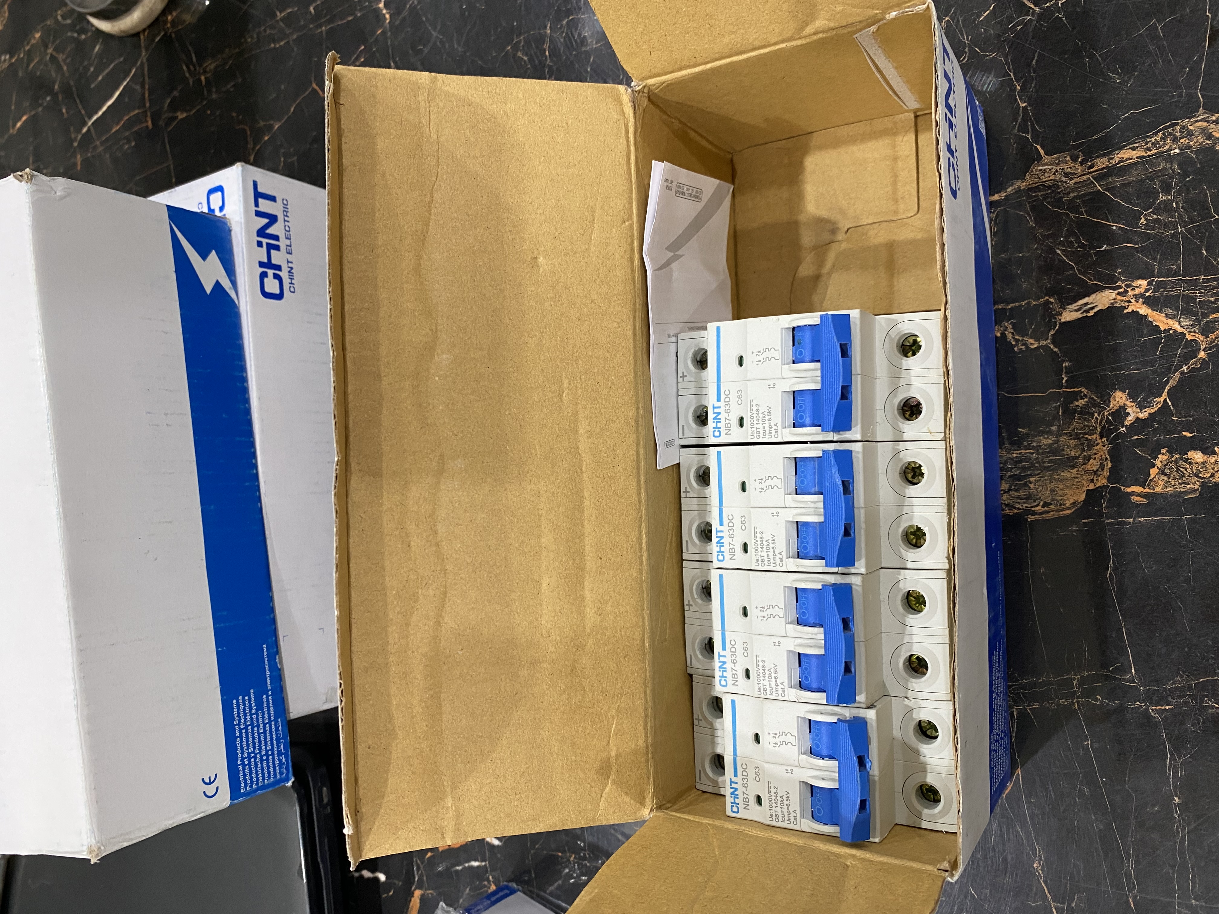 CHINT NB7-63DC C63 2 Pole DC MCB – 63A, 1000V DC Circuit Breaker | 10kA 8